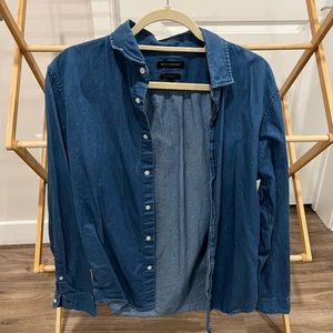 Banana Republic Blue Grant Slim Fit Button Down Shirt